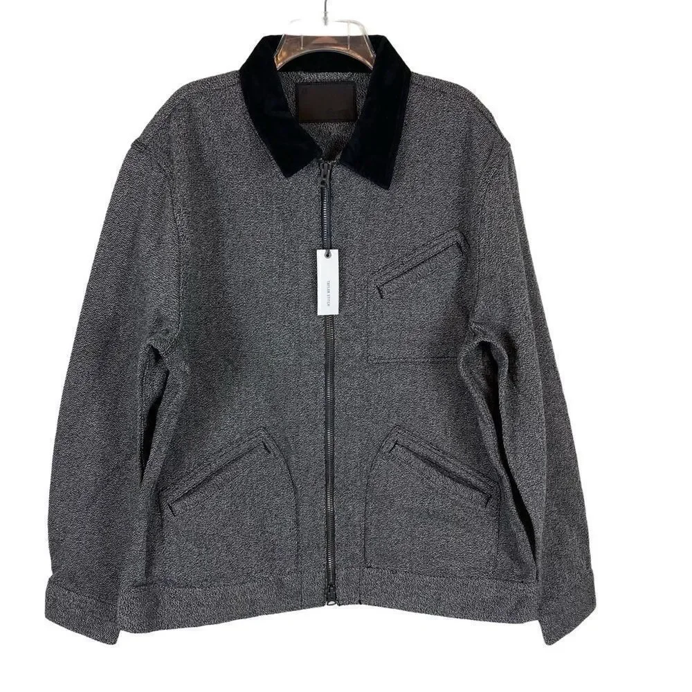 Taylor Stitch The Ignition Jacket in‎ Indigo Salt & Pepper full zip chore jacket